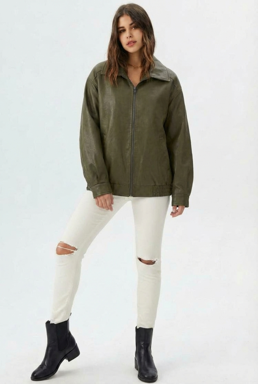 Noa |  Faux Leather Jacket
