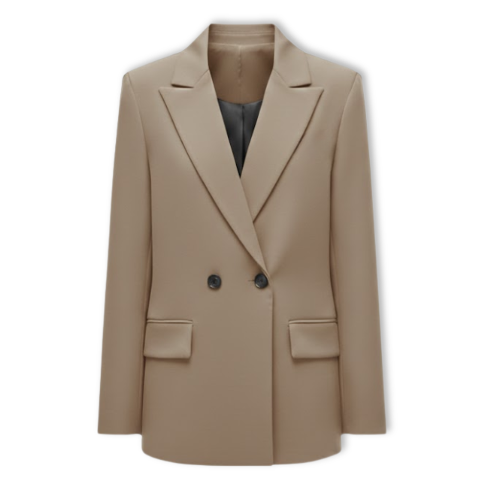 Lia | Women's Double Breasted Blazer Notched Lapel Long Sleeve Loose Fit Office Jacket