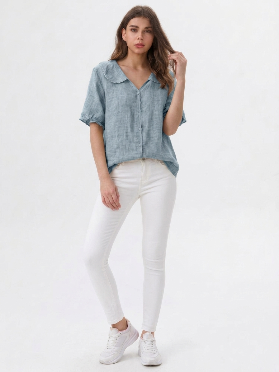 Lina | Linen Ease Blouse