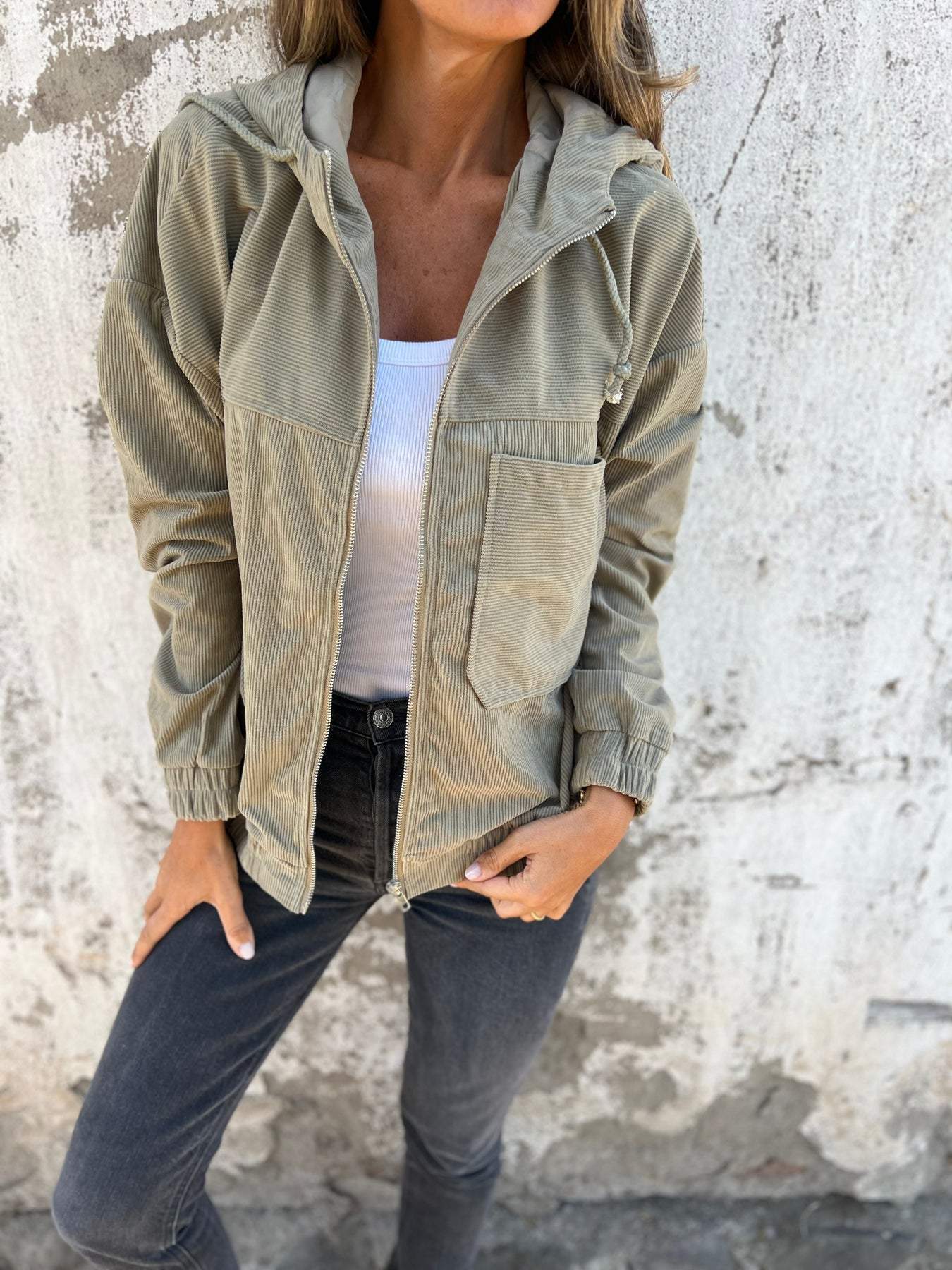 ISA | Plush Corduroy Casual Jacket
