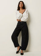 Baggy Women's Jeans with Relaxed Fit
