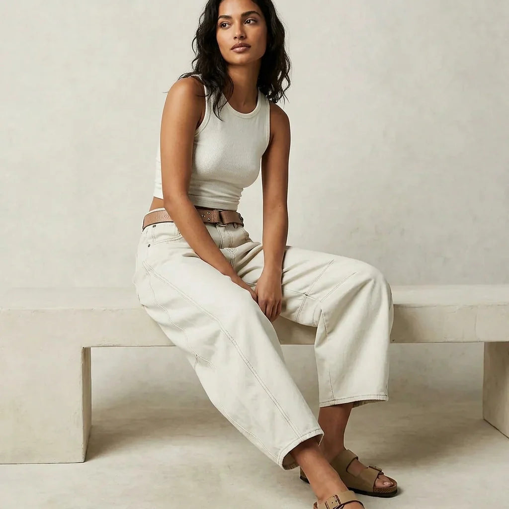 Baggy Women's Jeans with Relaxed Fit