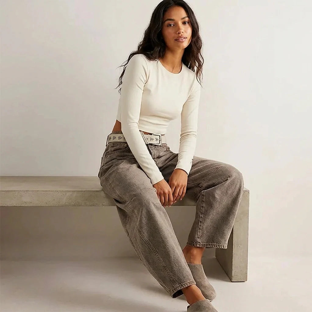 Baggy Women's Jeans with Relaxed Fit