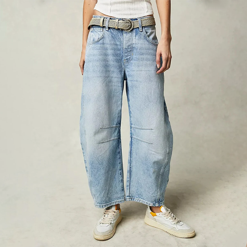 Baggy Women's Jeans with Relaxed Fit