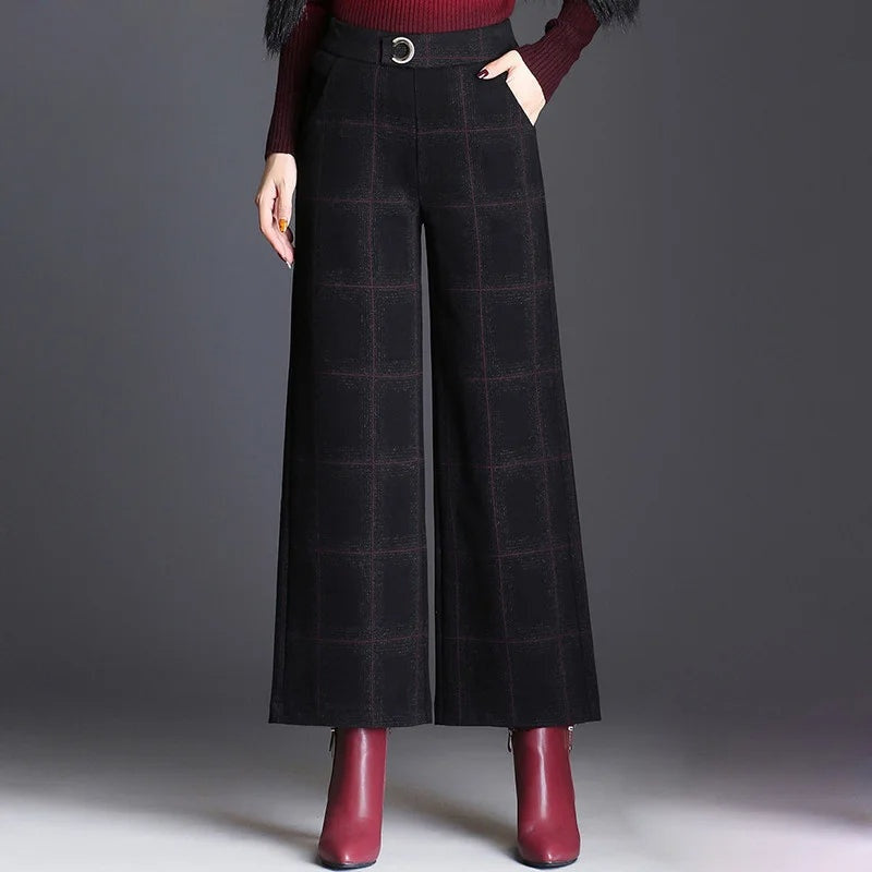 Belgravia Checked Women's Trousers - Esra