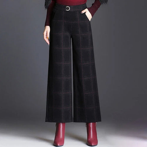Belgravia Checked Women's Trousers - Esra
