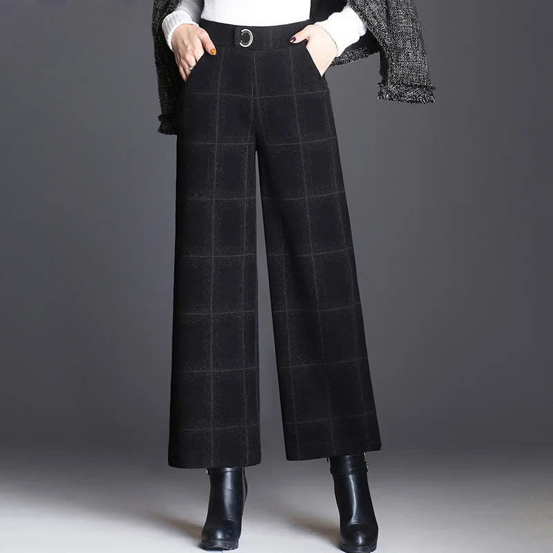 Belgravia Checked Women's Trousers - Esra