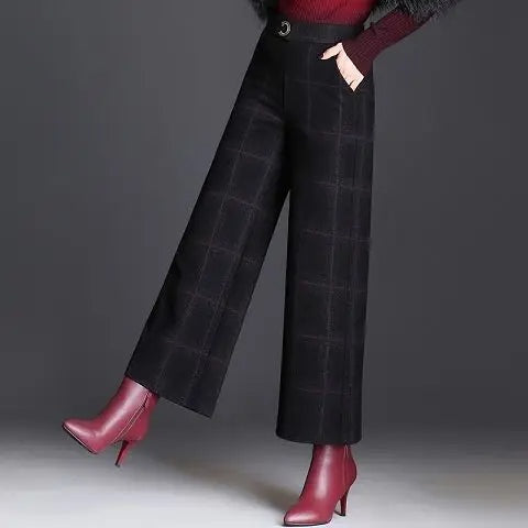 Belgravia Checked Women's Trousers - Esra