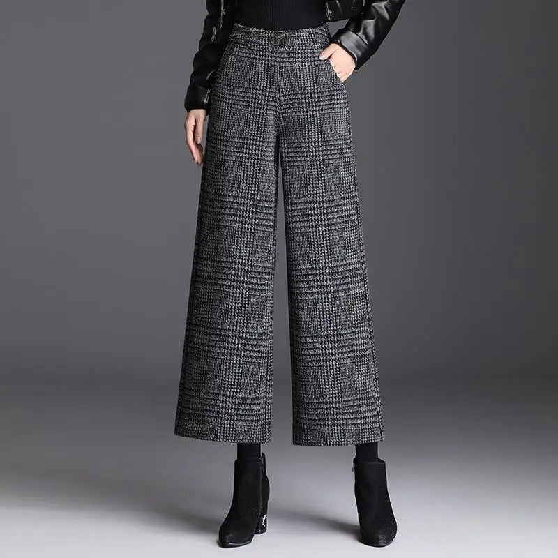 Belgravia Checked Women's Trousers - Esra