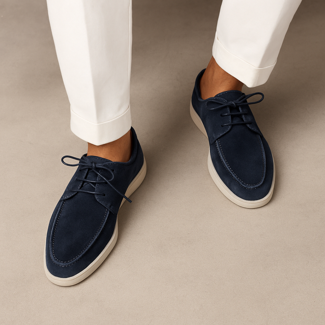 Elcevi | Men's Lace-Up Shoes | Comfortable Suede with Non-Slip Sole for Stylish Urban Wear