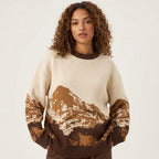 Mountain Landscape Knitted Sweater - Amy