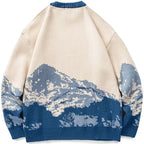Mountain Landscape Knitted Sweater - Amy