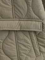 Uma | Luxury Mid-Length Jacket with Trendy Stitching - Leopard Print