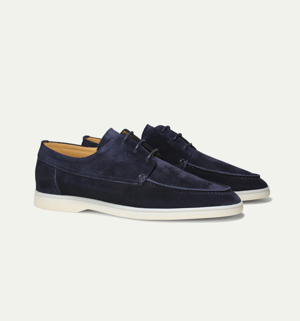 Milano | Men's Suede Loafers With Laces