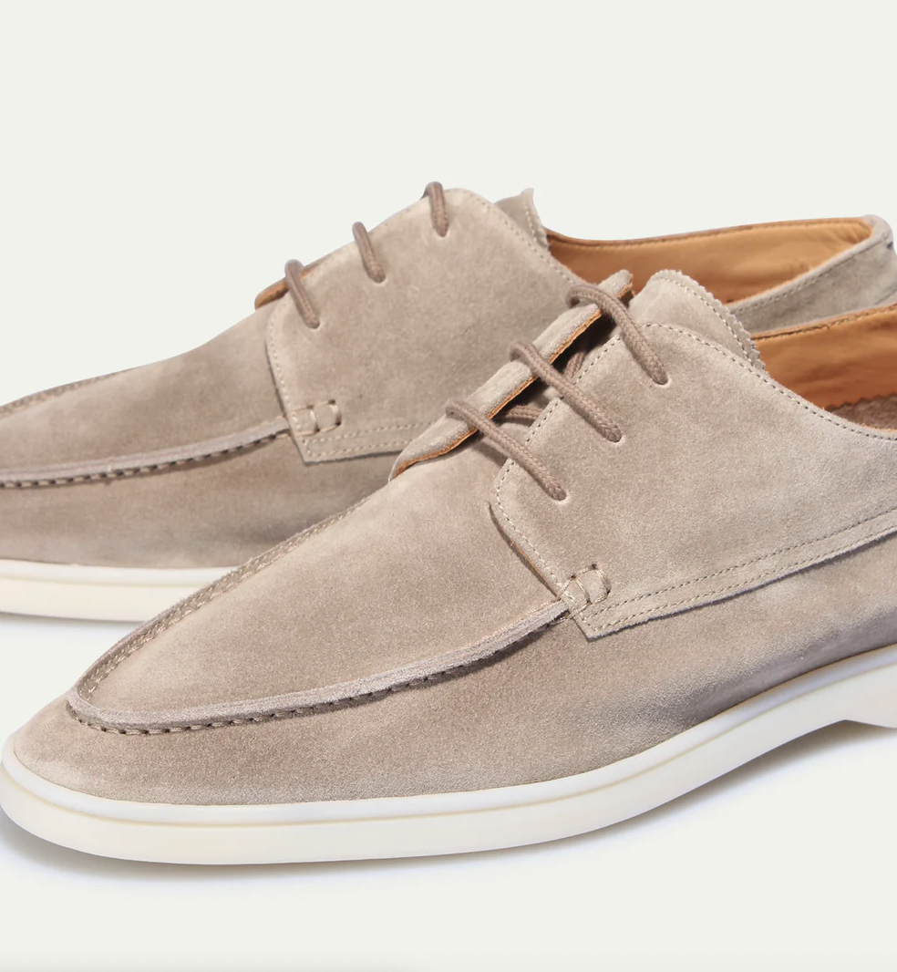 Milano | Men's Suede Loafers With Laces