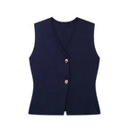 Isabelle| Elegant Asymmetrical Vest Top