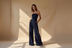 Aliya | Elegant Strapless Jumpsuit with Corset Look