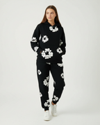 Floral Print Tracksuit – Unisex Hoodie & Joggers