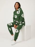 Floral Print Tracksuit – Unisex Hoodie & Joggers
