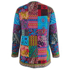 Bohemian Women's Vest with Colorful Patchwork - Amy