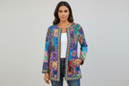 Bohemian Women's Vest with Colorful Patchwork - Amy