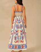 Bohemian Maxi Dress with Print - Amy