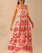Bohemian Maxi Dress with Print - Amy