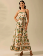 Bohemian Maxi Dress with Print - Amy