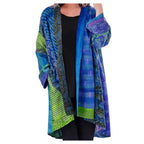 Bohemian Oversized Women's Vest with Artistic Print - Amy