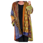 Bohemian Oversized Women's Vest with Artistic Print - Amy