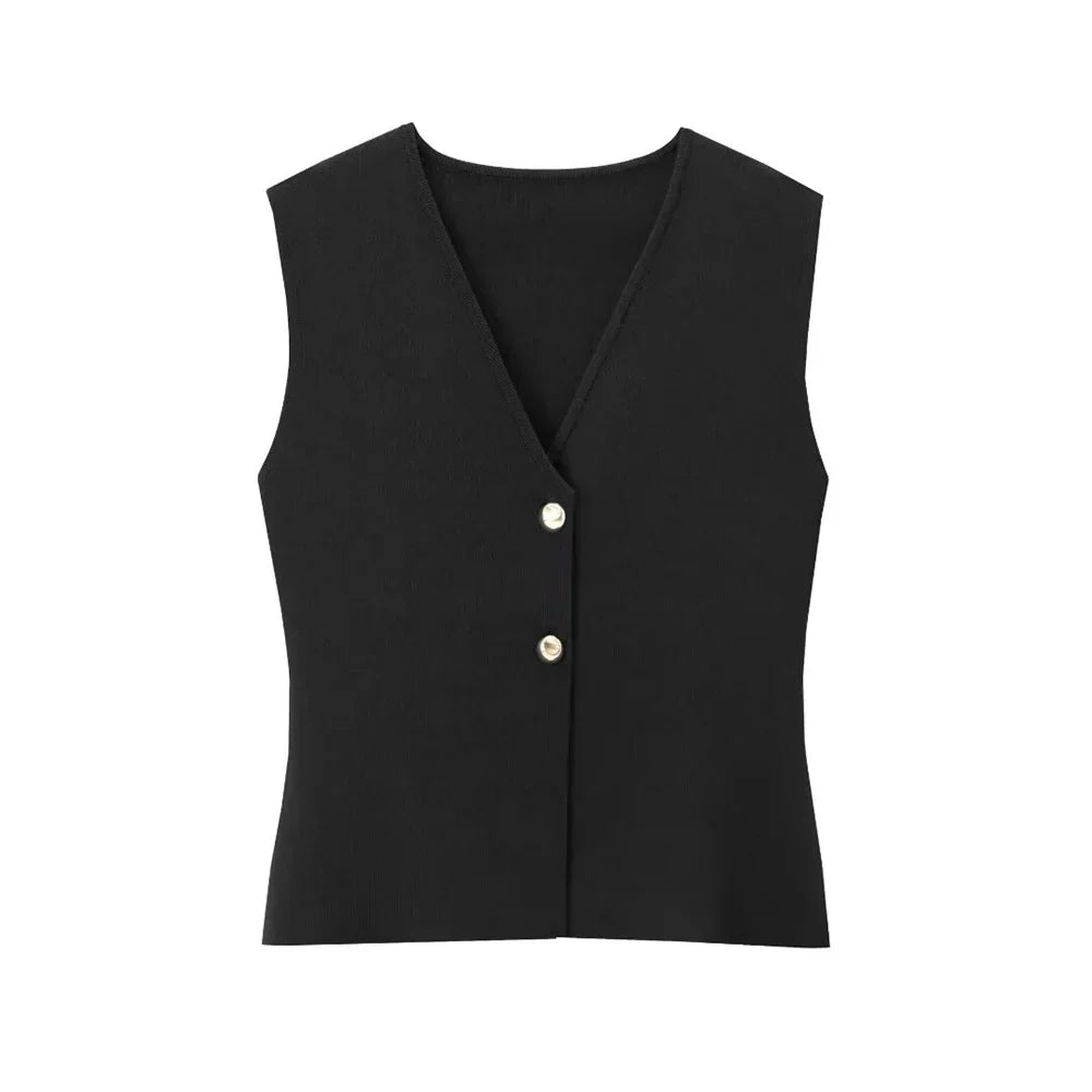 Isabelle| Elegant Asymmetrical Vest Top