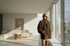 Brown Suede-Look Women's Jacket - Esra