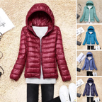 Kim | Down coat hood ultralight packable featherlight warmth winter jacket