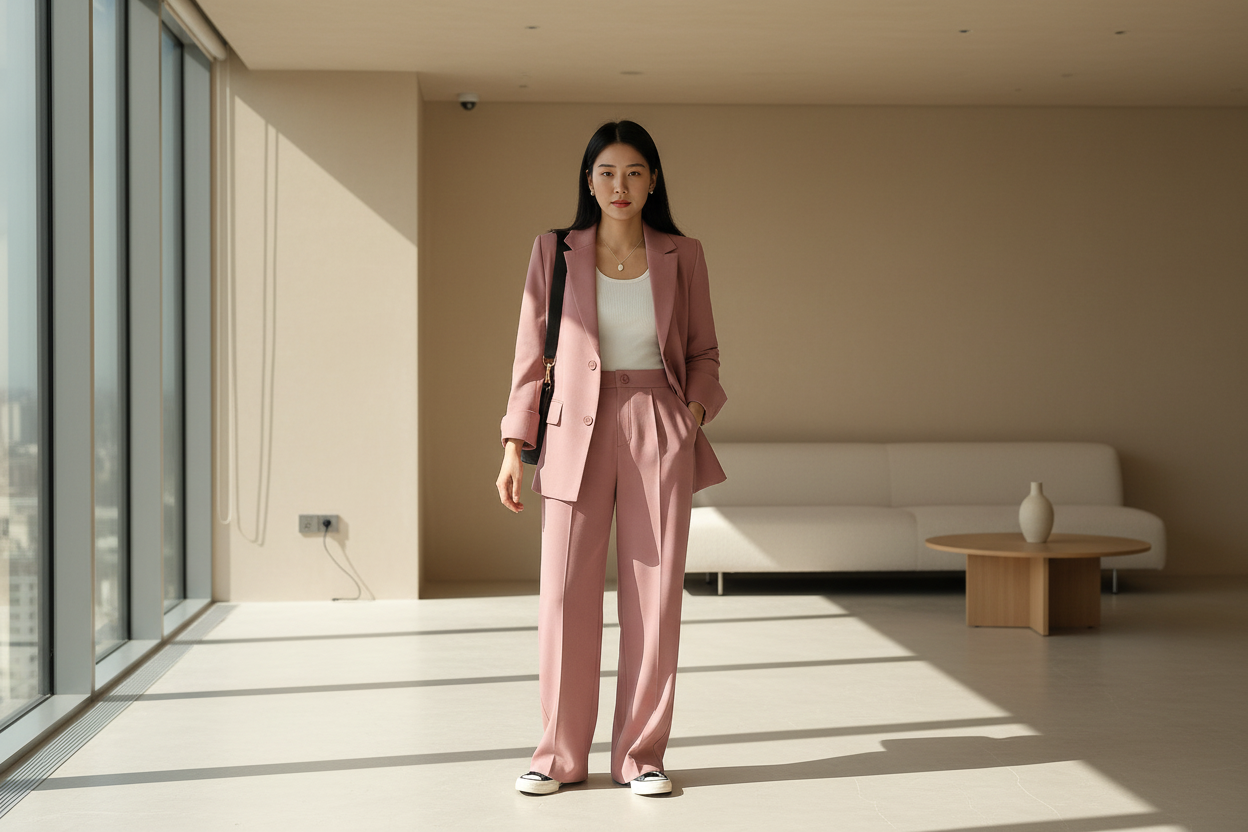 Two-Piece Women's Suit - Blazer and Pants