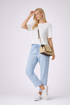 The Yvetta Relaxed Linen Look Pants with Drawstring