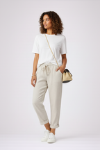 The Yvetta Relaxed Linen Look Pants with Drawstring