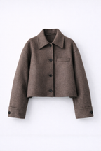 Riley | Autumn – Wool Feel Oversized Short Coat