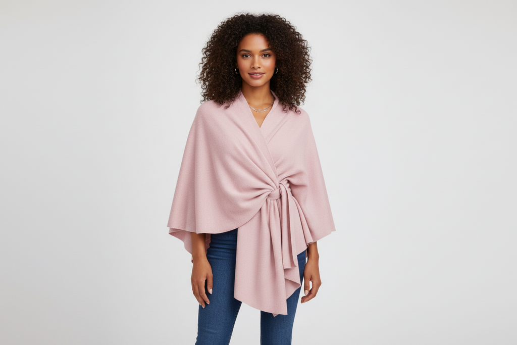 Rosalie | Autumn – Soft Wool Feel Wrap Poncho