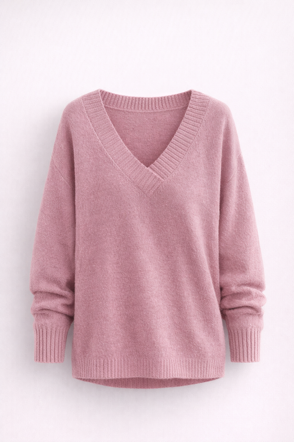 Elira - Soft Knit Feel V-Neck Pullover