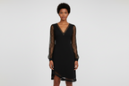 The Amira Esra Midnight Sheer Elegance Dress