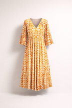 Jutta | Sunset Mosaic Midi Dress