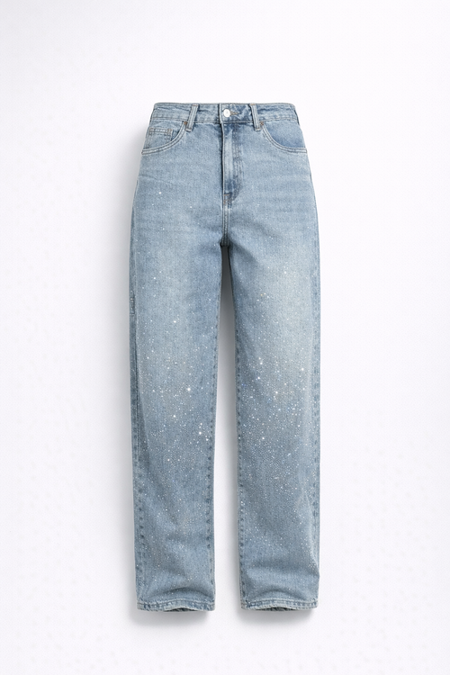 Alouissa | All Season – Vintage Denimfeel – Crystal Straight Jeans