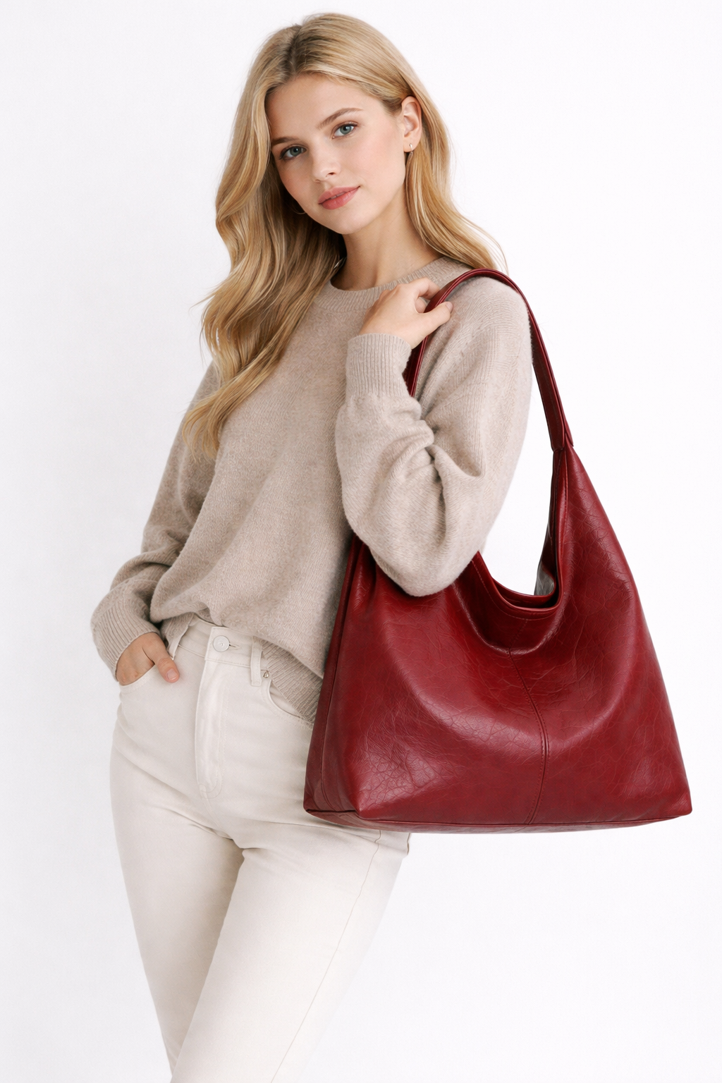 Ela -  Shoulder Bag in Vintage Leather Look