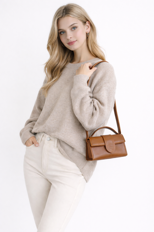Annet Beaumont - Elegant Mini Handbag in Cognac