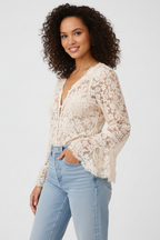 Vikey Amour | Sheer Lace Top