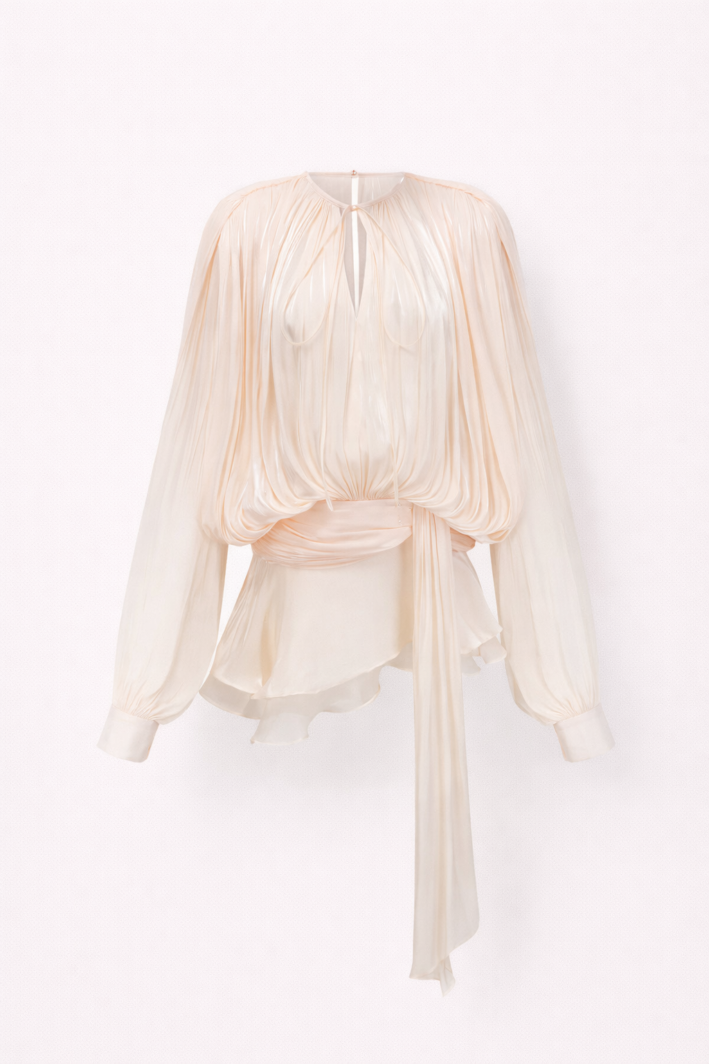 Elysia | Draped Silk Look Top
