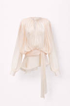 Elysia | Draped Silk Look Top