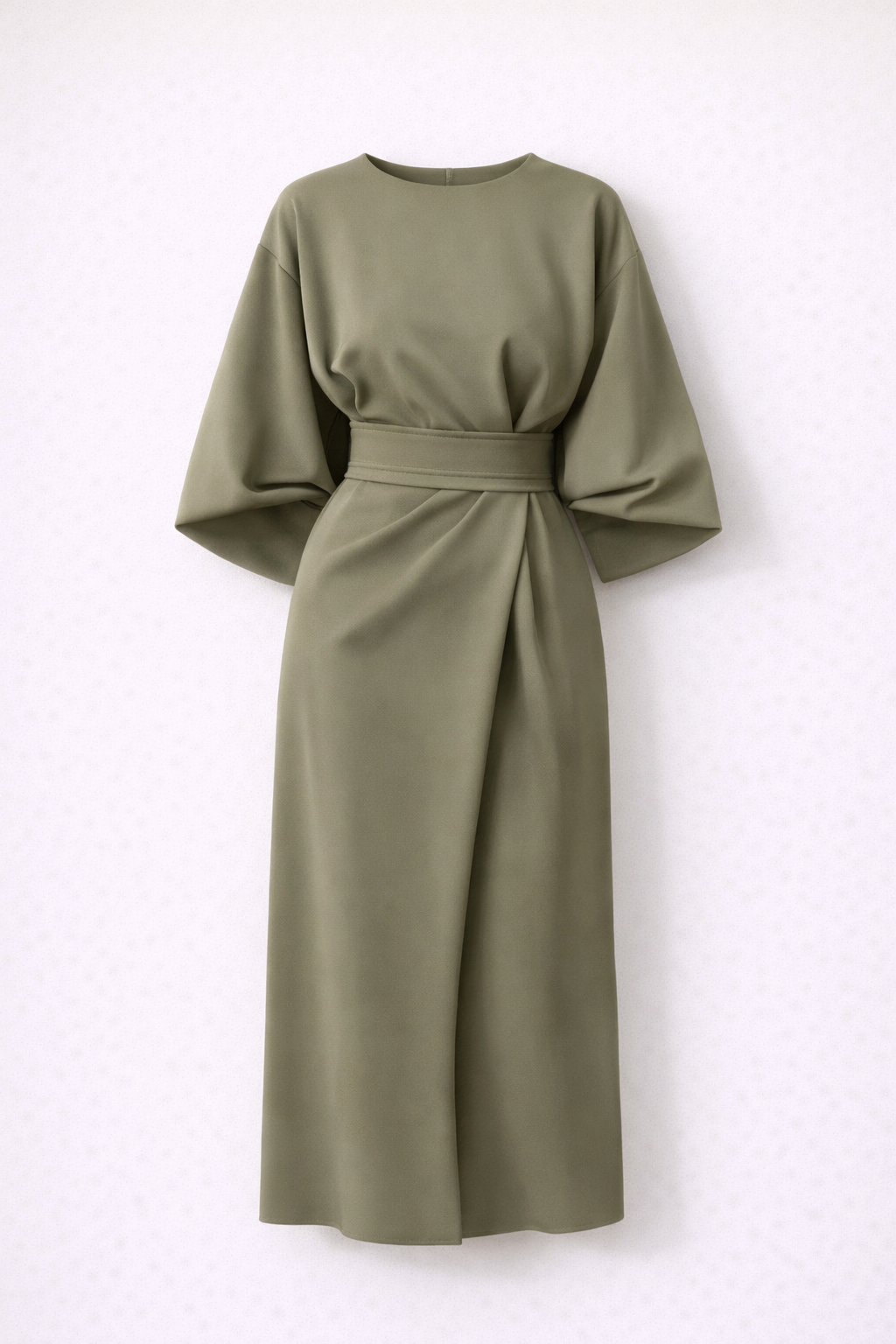 Lia | Elegant Midi Dress with Kimono Sleeves