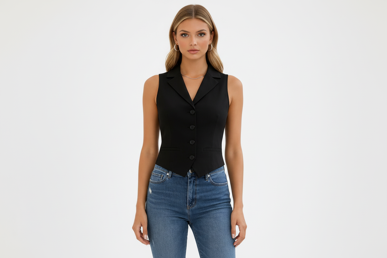 Valeria | Tailored Gilet Top