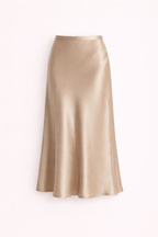 Elly - Satin Flow Midi Skirt